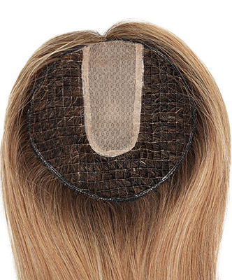MYRA Artificial Hair Integrations Topper Is A Mesh Hair Replacement