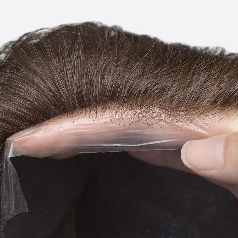 BH3 0.03mm Ultra Thin Skin Hair Systems for Men Human Hair Toupee Suppliers (3)