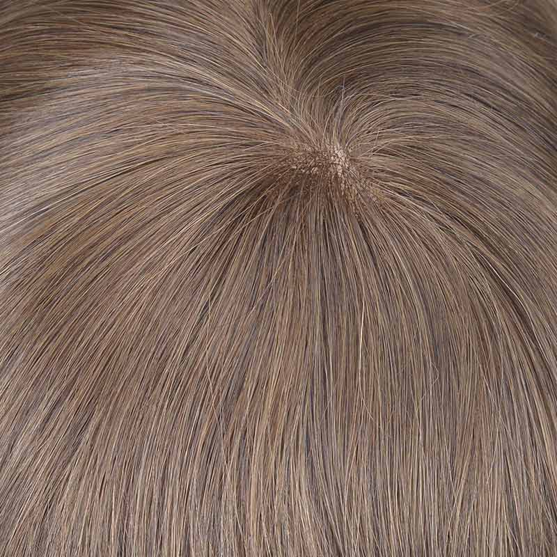 China silk mono hair toupee (2)
