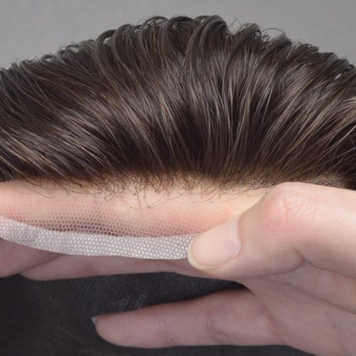 BH8 Lace Front Toupee Is A Lace Front And Skin Hairpiece From Bono Hair