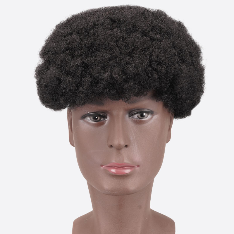 BH6D AFRO Men's Afro Wigs Are Black Men's Toupee Hair Pieces From Bono Hair