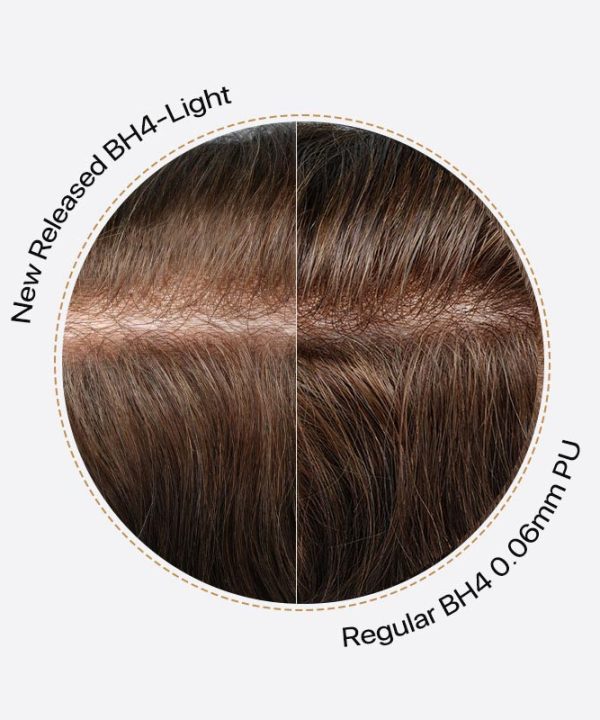 BH4 0.06mm Wholesale Thin Skin Hair Systems Men’s Toupee Hair Pieces Supplier (2)