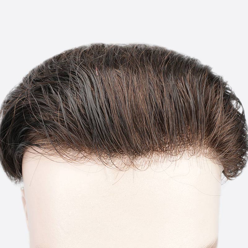 BH4-FOREHEAD Receding Hairline Patch Is Forehead Toupee From Bono Hair