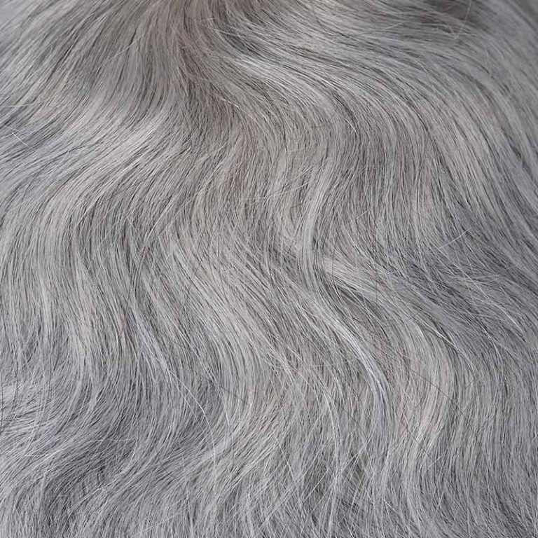 Men's Grey Hair System Mixed Gray Hair Pieces Bono Hair