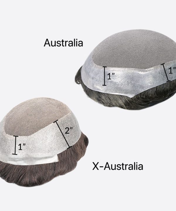 x-Australia Skin Lace Hair System Is Poly Around Hair Replacement From Bono Hair