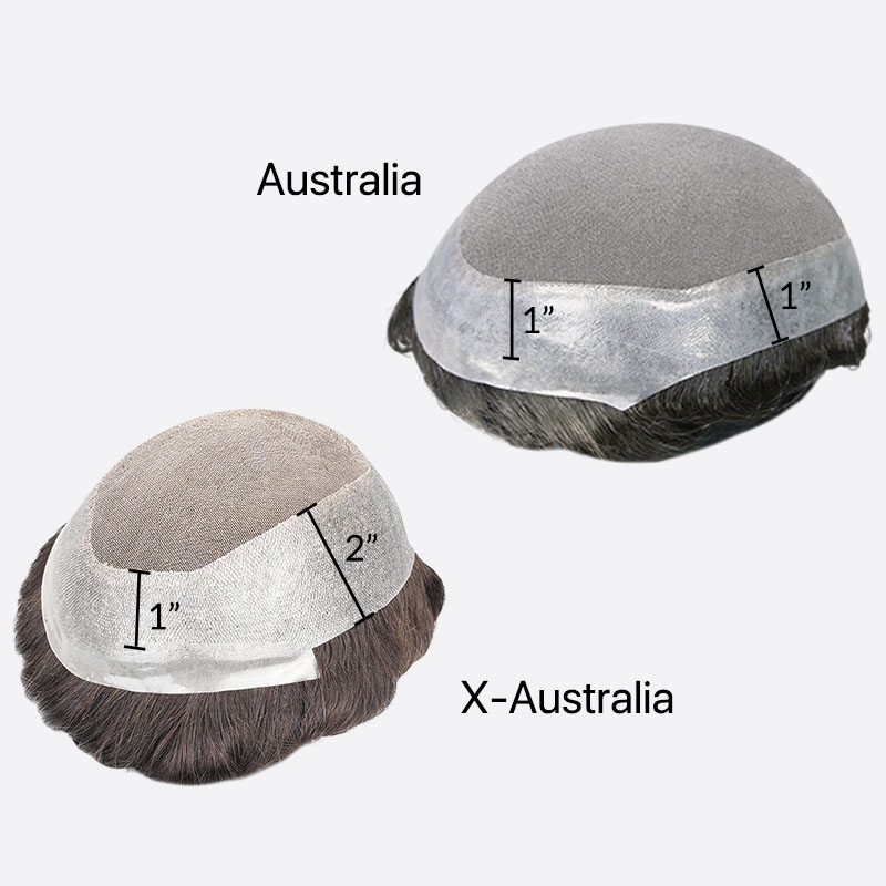 x-Australia Skin Lace Hair System Is Poly Around Hair Replacement From Bono Hair