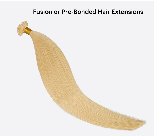 Fusion or Pre-Bonded Hair Extensions