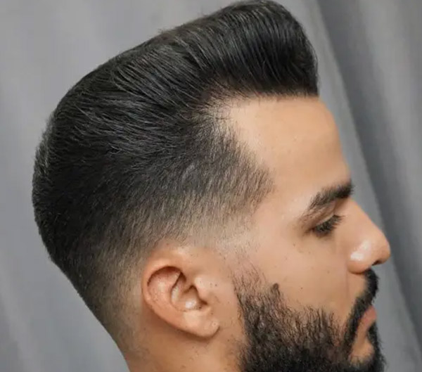 35.Pompadour with Taper Fade
