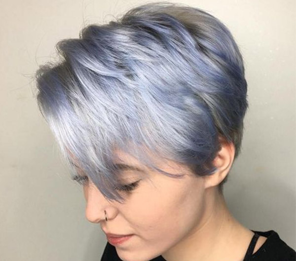 4.Icy Blue Pixie for Women Over 60