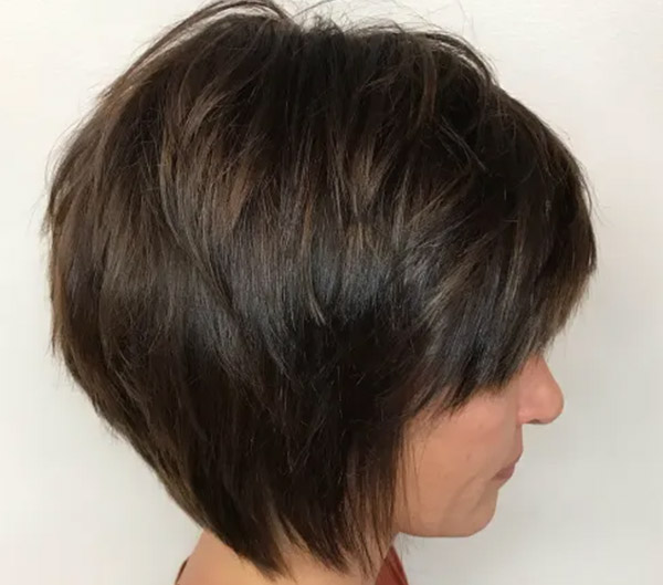 55.Layered Bob for Thick Hair