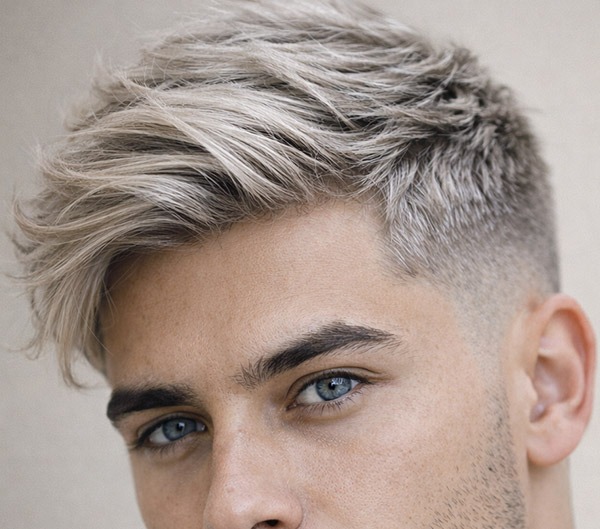 example-Bold Blonde Highlights on Brown Hair