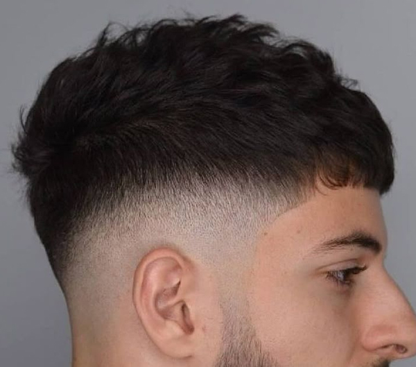 1. Lace Fade with French Crop