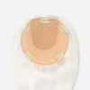 1STELLA Platinum White Blonde Hair Toppers Is Silk Base Natural Toppers From Bono Hair