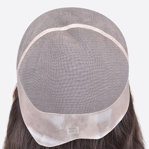 2-BWN009420 Men's Full Cap Wig Is Fine Mono Wig with NPU From Bono Hair