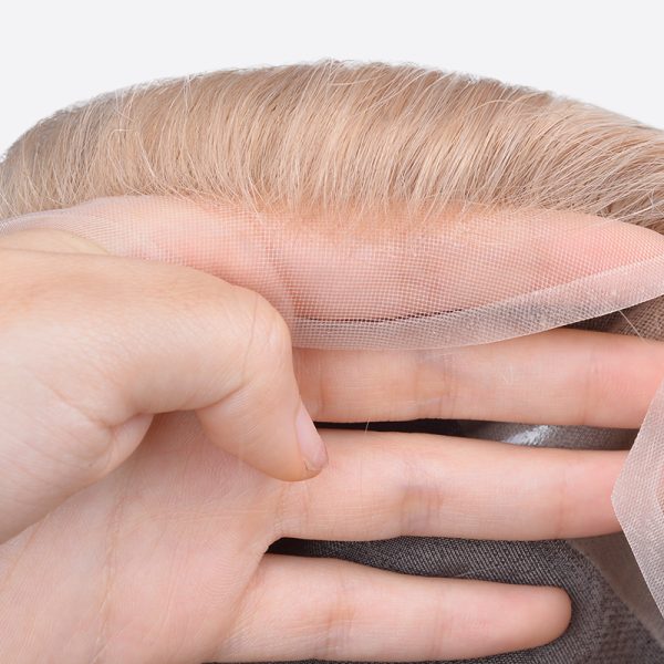 7-BWN009420 Men's Full Cap Wig Is Fine Mono Wig with NPU From Bono Hair