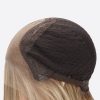 Cap construction of model BWN02JW, featuring a 5"x5" lace front with 2" extended lace, stretchable net for comfort, and secure ear tabs with adjustment bands