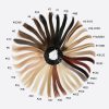 1Stock Women's Human Hair Color Ring Hair Swatches For Testing Color