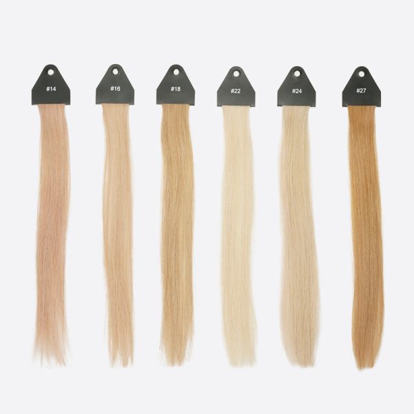 4Stock Women's Human Hair Color Ring Hair Swatches For Testing Color
