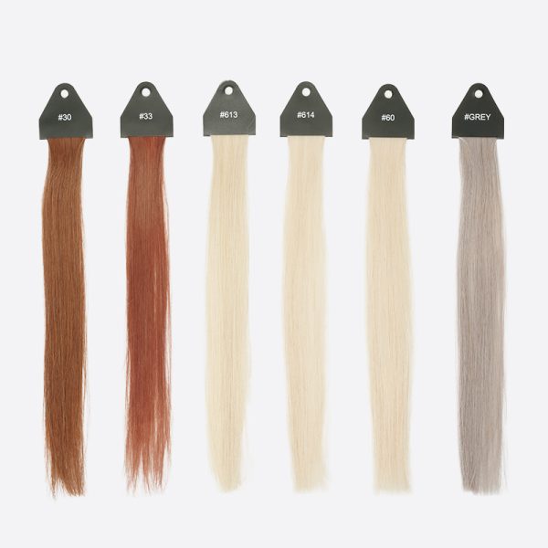5Stock Women's Human Hair Color Ring Hair Swatches For Testing Color