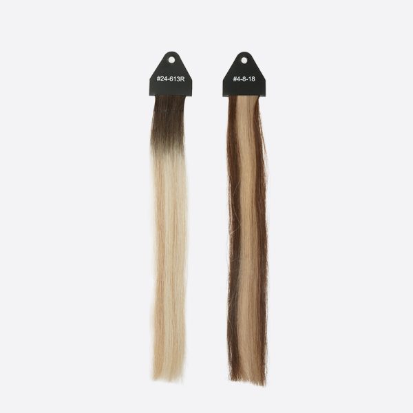 7Stock Women's Human Hair Color Ring Hair Swatches For Testing Color