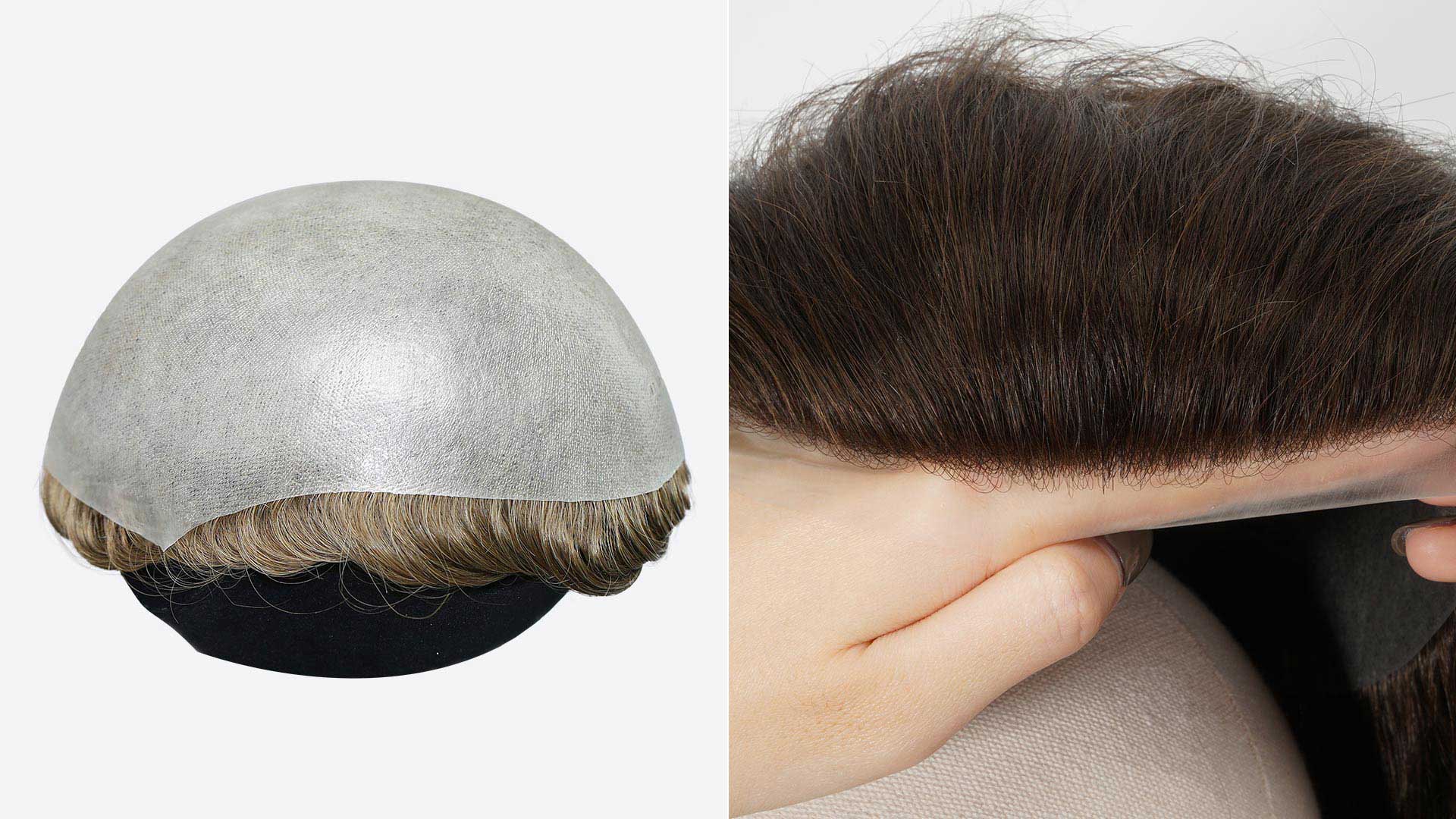 Sistemi Di Sostituzione Dei Capelli Per Uomo #1B Off Parrucchino Nero - Foto 7