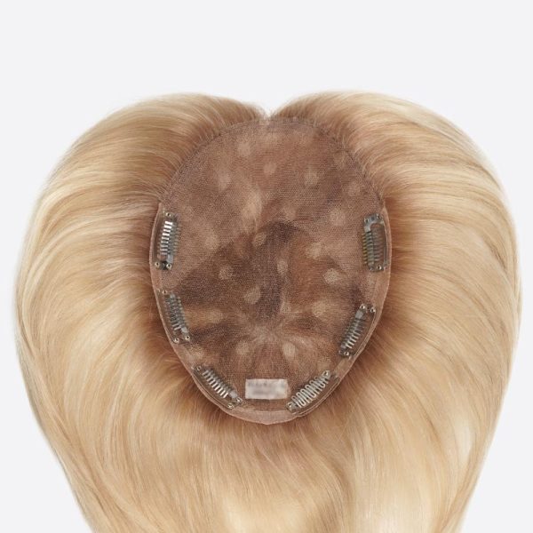 1BWN797740 Custom French Lace Topper With Spot Highlight Hair Color
