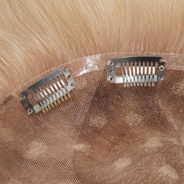 5BWN797740 Custom French Lace Topper With Spot Highlight Hair Color