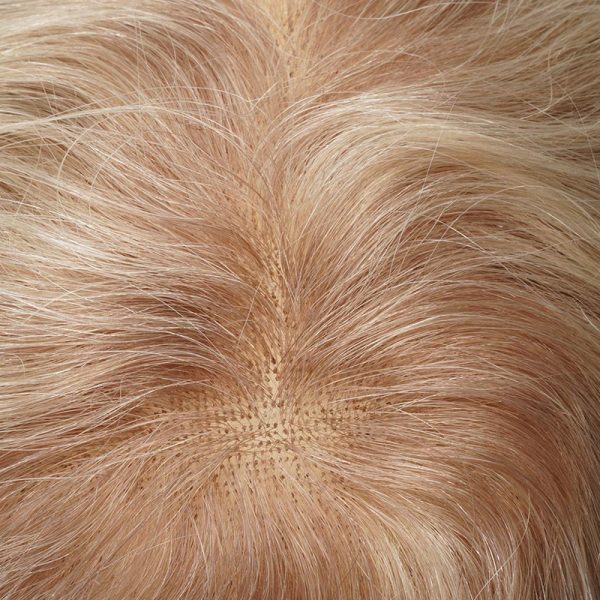 6BWN797740 Custom French Lace Topper With Spot Highlight Hair Color