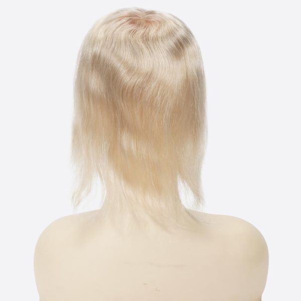 8BWN797740 Custom French Lace Topper With Spot Highlight Hair Color