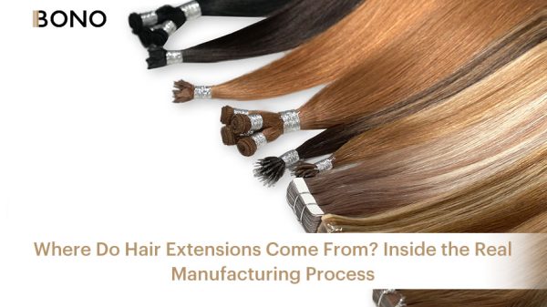 Hair extensions in various colors, cover for the blog.