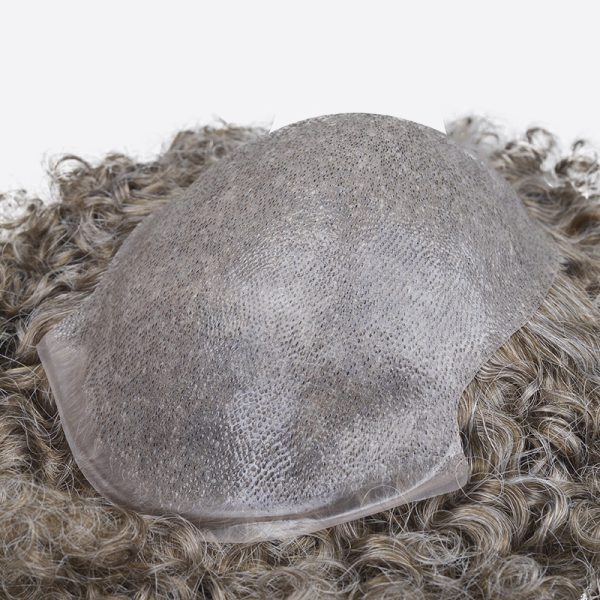 2BLN431120 Curly Hair System Thin Skin Wholesale Toupee