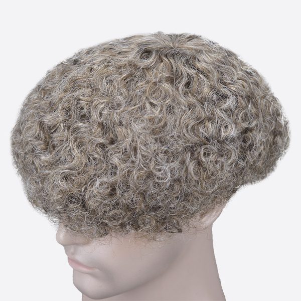 5BLN431120 Curly Hair System Thin Skin Wholesale Toupee