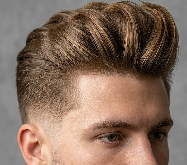Dirty Blonde Layers with a Disconnected Undercut