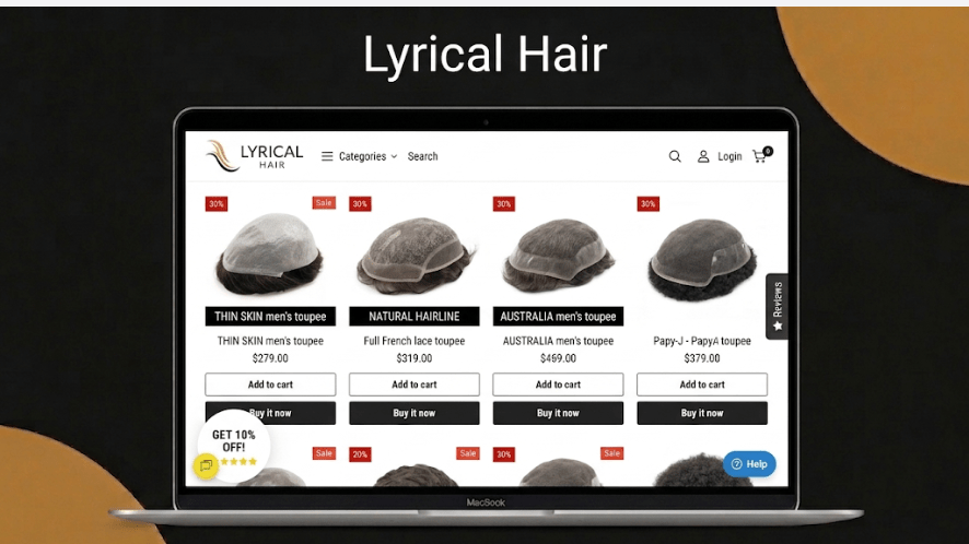 lyrical hair system webpage