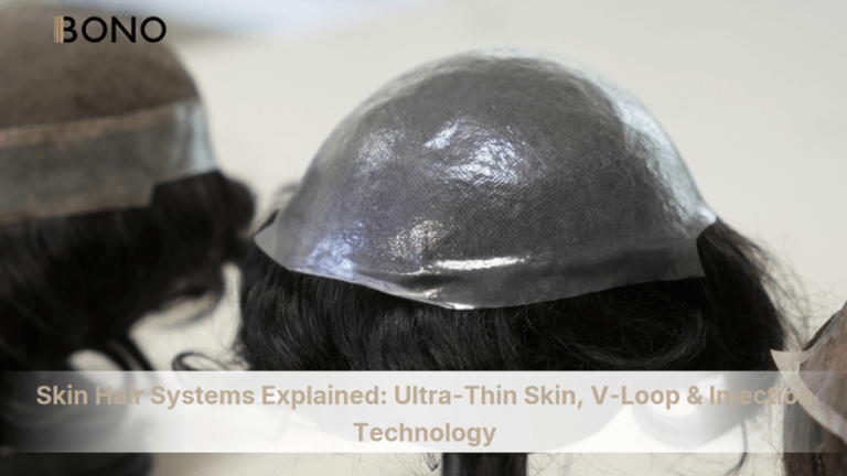 Skin Hair Systems Explained: Ultra-Thin Skin, V-Loop & Injection Technology