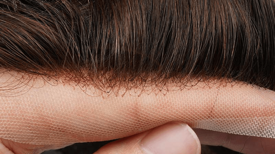 close up of unbleached knots effect