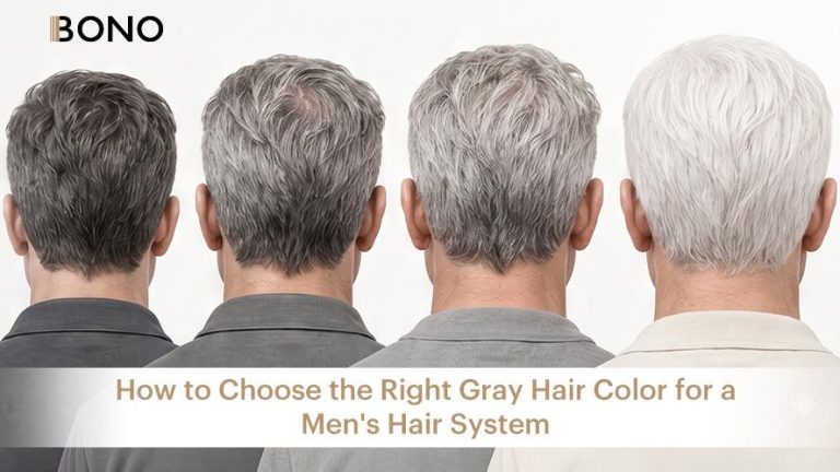 How to Choose the Right Gray Hair Color for a Men’s Hair System