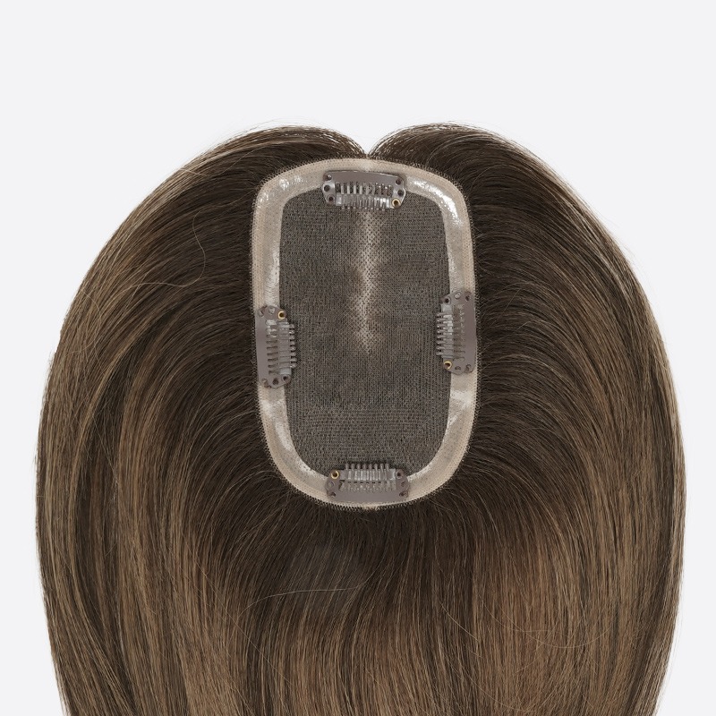 1Ada Fine Mono with NPU Perimeter Cuticle Virgin Hair Topper 1Ada Fine Mono with NPU Perimeter Cuticle Virgin Hair Topper