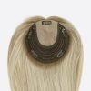 1Ayala Clip-On Silk Top Weft Back Hair Topper