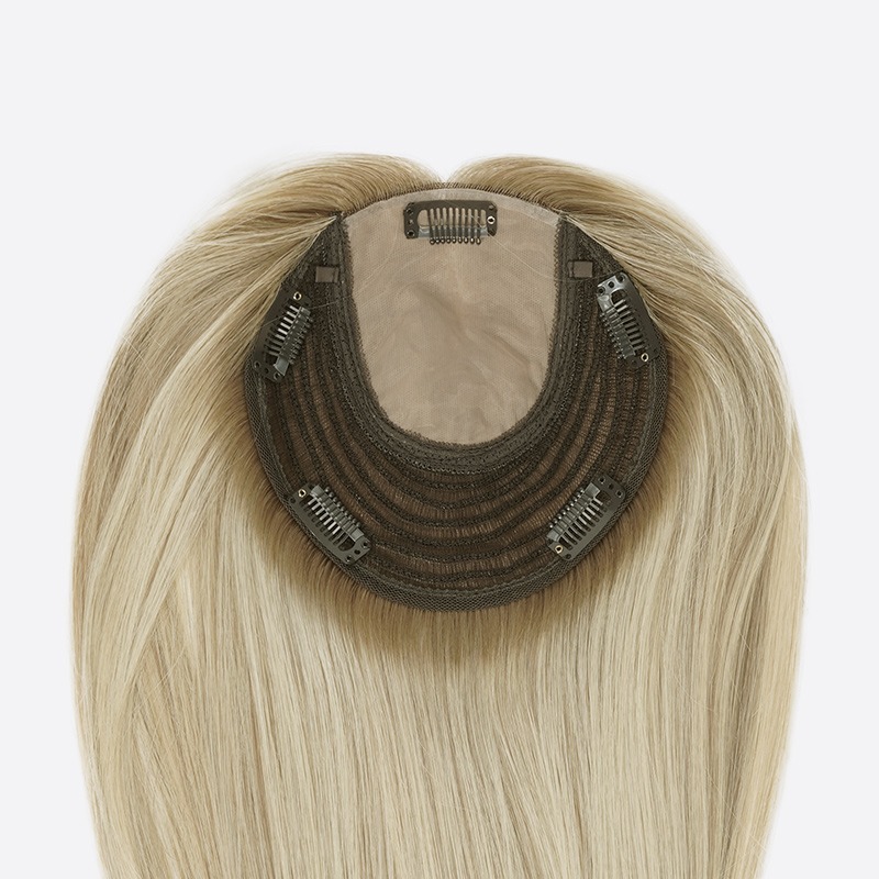 1Ayala Clip-On Silk Top Weft Back Hair Topper 1Ayala Clip-On Silk Top Weft Back Hair Topper