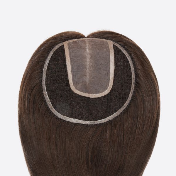1Mira Mono Top with Fishnet Human Hair Topper