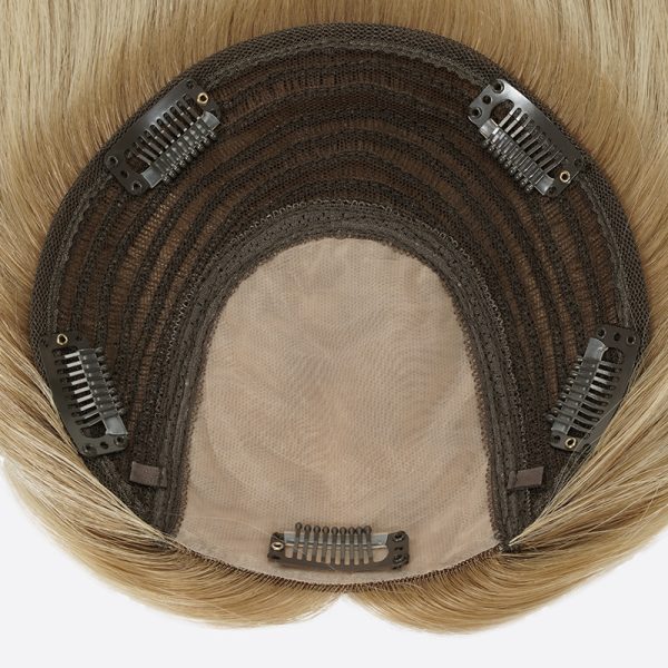 5Ayala Clip-On Silk Top Weft Back Hair Topper