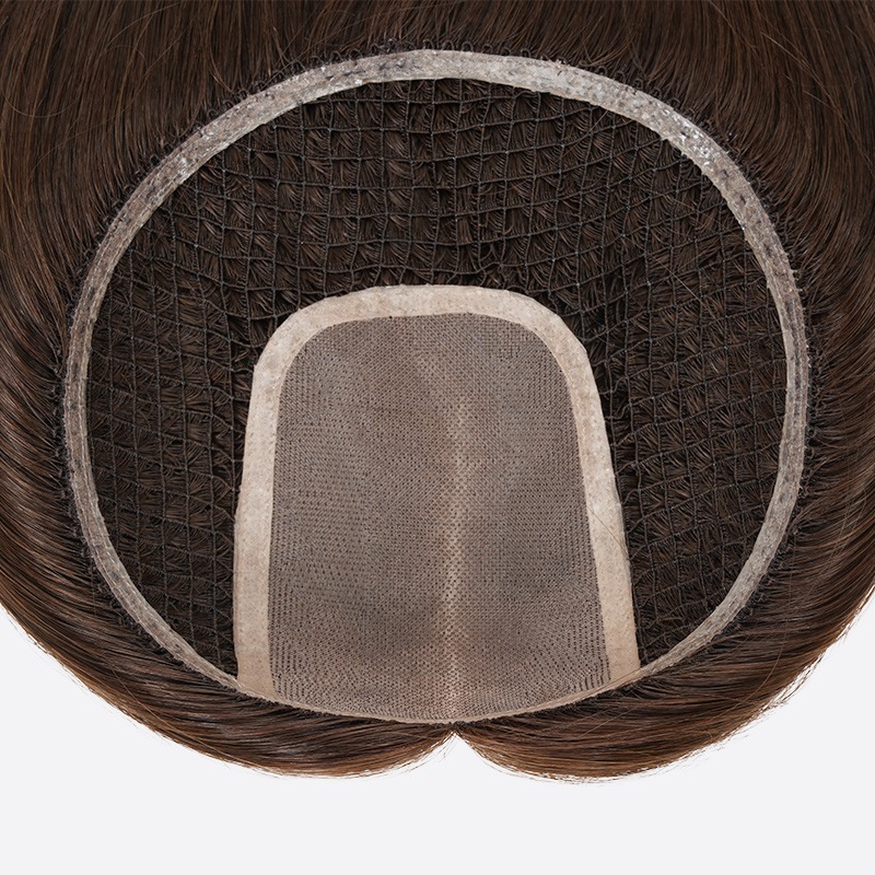 5Mira Mono Top with Fishnet Human Hair Topper 5Mira Mono Top with Fishnet Human Hair Topper