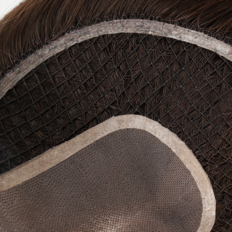 6Mira Mono Top with Fishnet Human Hair Topper 6Mira Mono Top with Fishnet Human Hair Topper