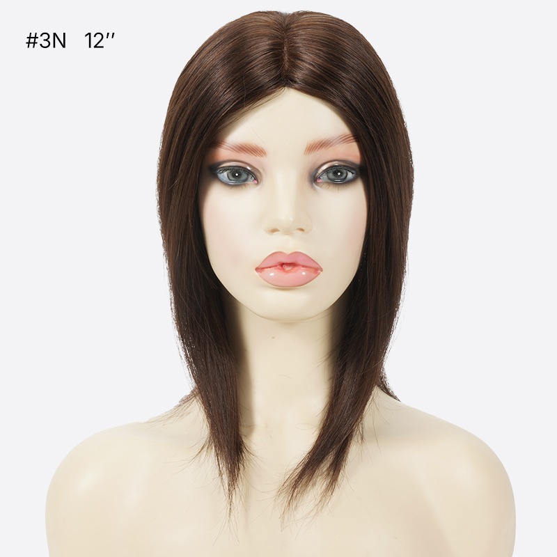 8Mira Mono Top with Fishnet Human Hair Topper