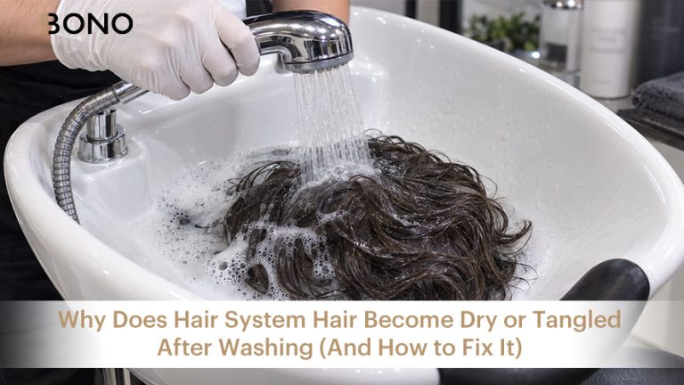 Why Does Hair System Hair Become Dry or Tangled After Washing (And How to Fix It)